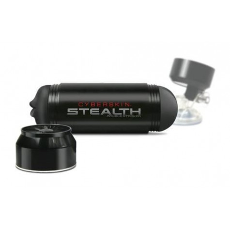 Двусторонний мастурбатор CyberSkin Stealth Double Stroker - ротик и попка